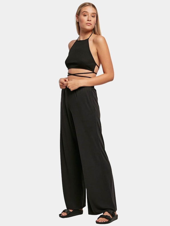 Ladies Rib Trapeze Cropped-3