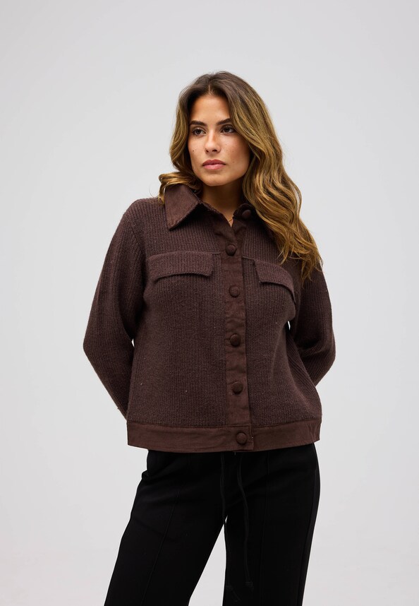 Knit Pocket Jacket-0