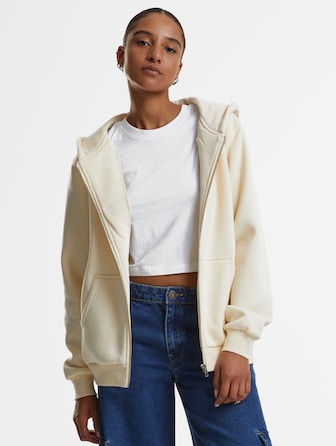Urban Classics Ladies Fluffy Zip Hoodies