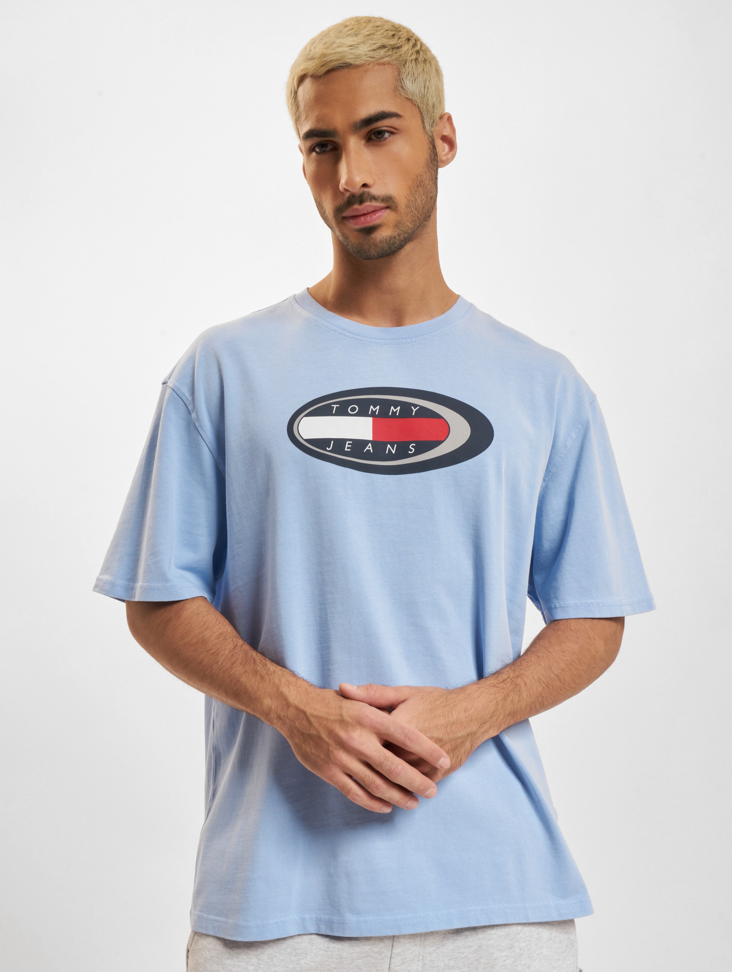 Tommy Jeans Oversized Archive Boardsports T-Shirt Mannen op kleur blauw, Maat XXL
