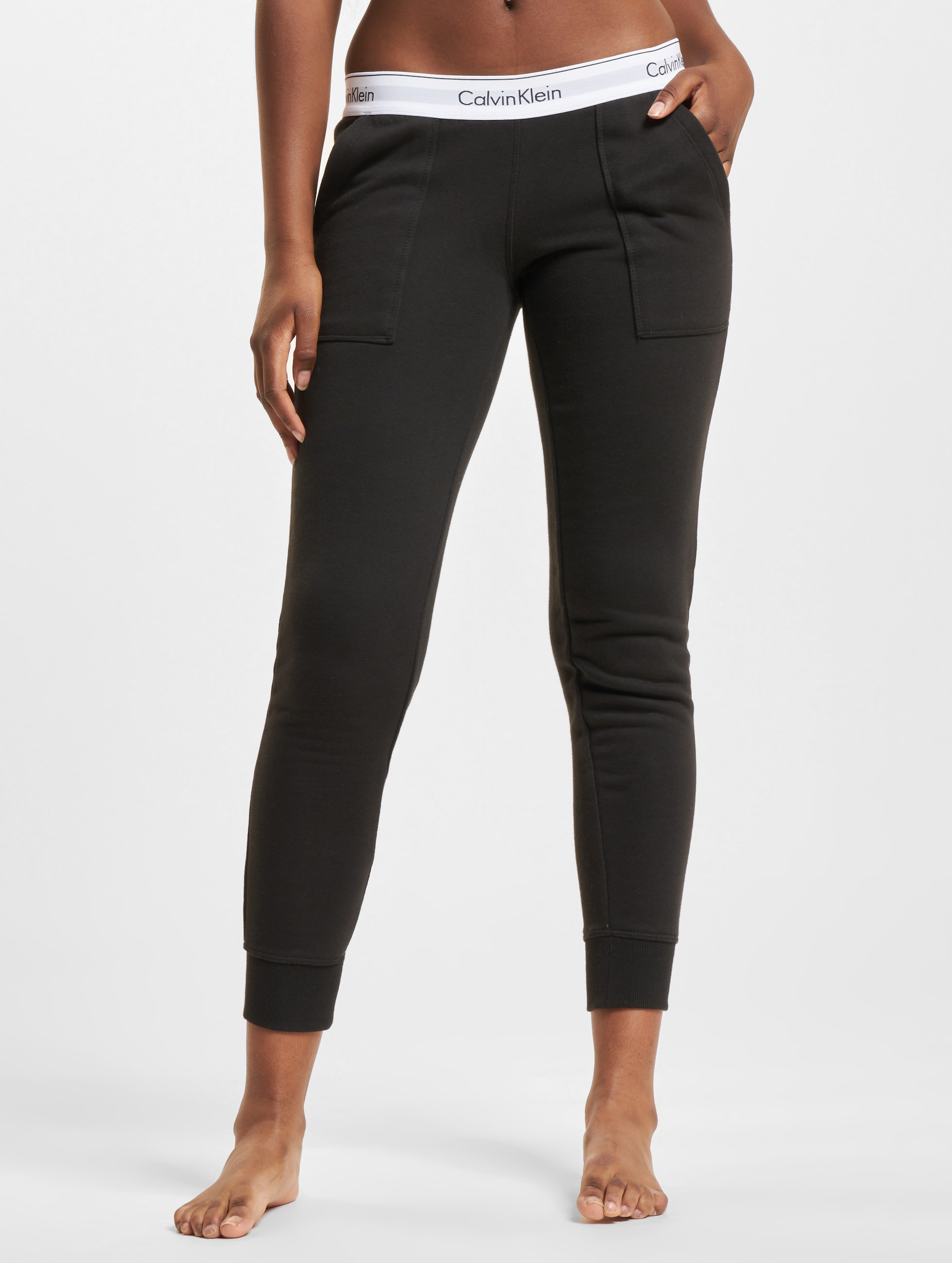 Calvin Klein Sportbroek - Maat XS  - Vrouwen - zwart/ wit