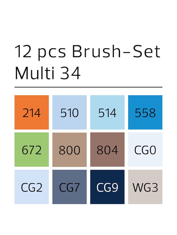 Brush 12pcs Special #34-2