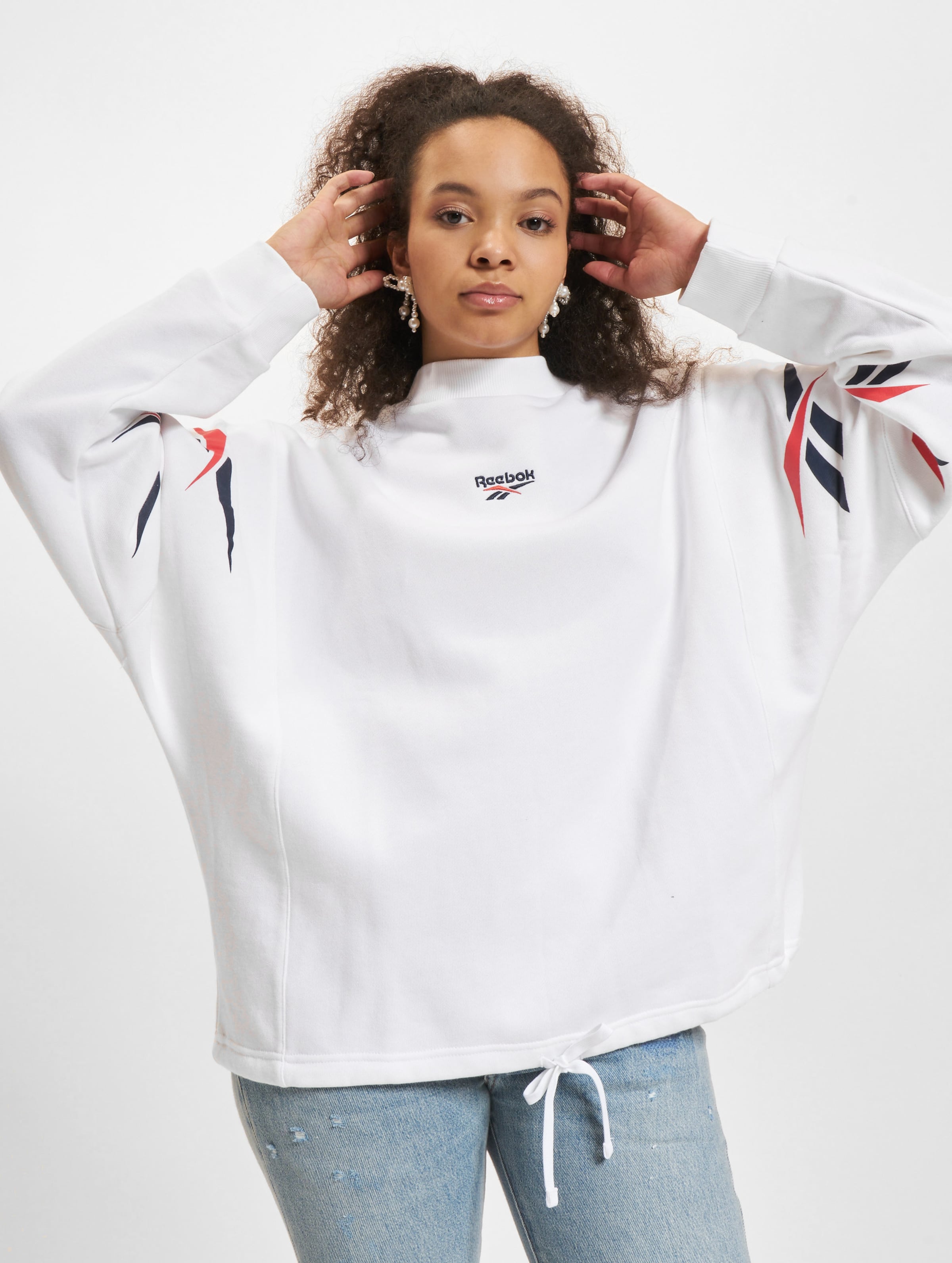 Reebok CL D Vector Repeat Plus Size Sweatshirt Frauen,Unisex op kleur wit, Maat 5254