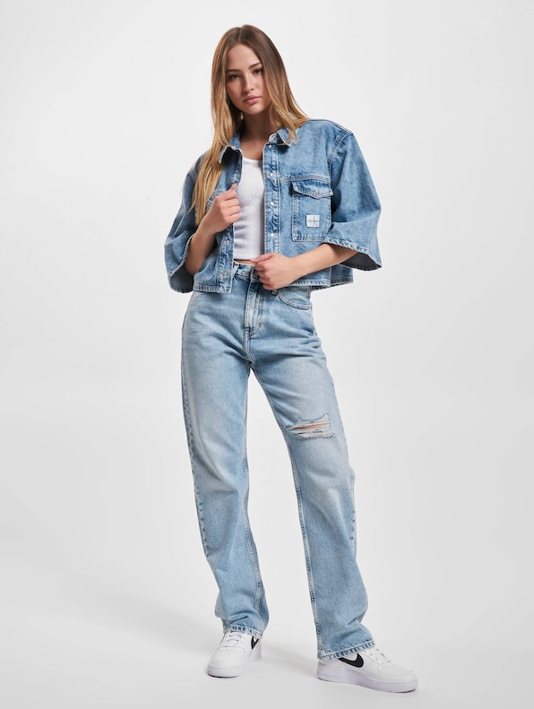 Calvin Klein Jeans Oversized Ss Denim Kurzarmhemd-5