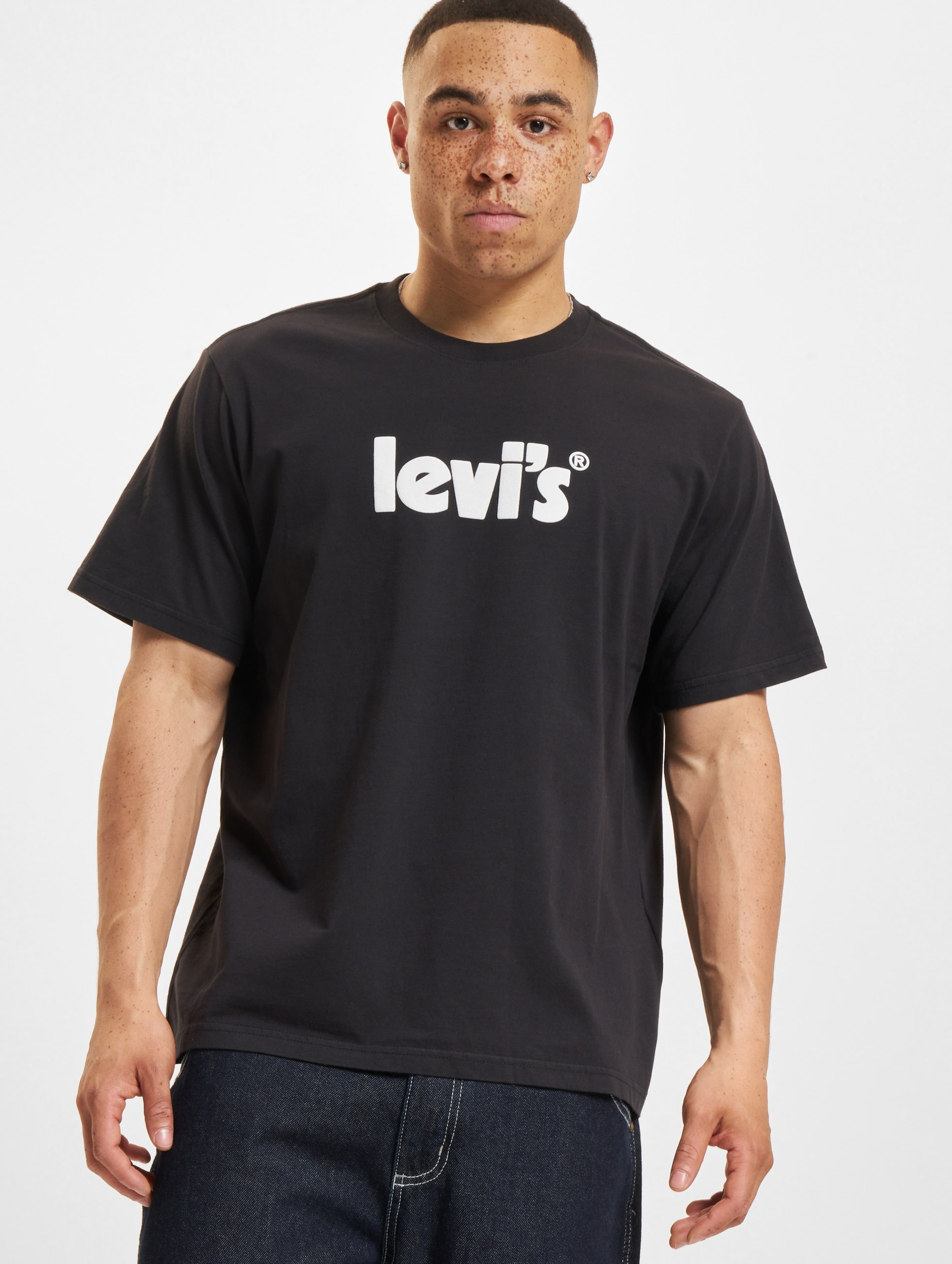 Levi's Relaxed Fit T-Shirt Männer,Unisex op kleur zwart, Maat L