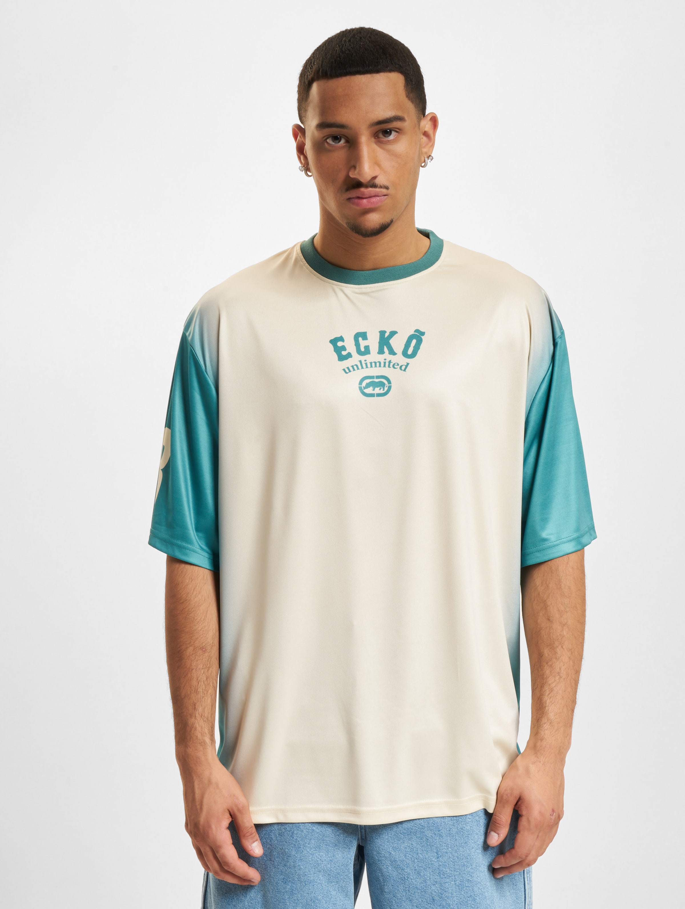 Ecko Unltd. Faded Soccer T-Shirts Männer,Unisex op kleur beige, Maat 4XL