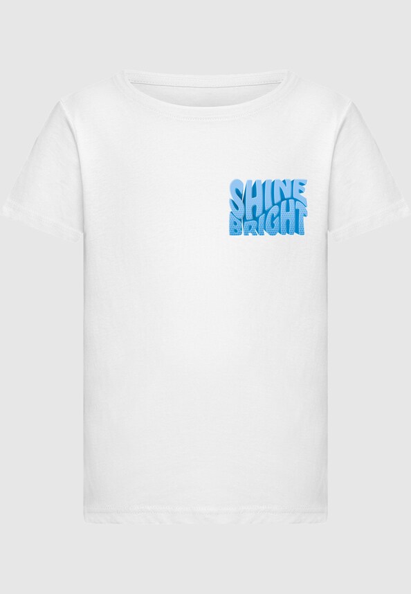 Girls Shine Bright Blue -  T-Shirt-2