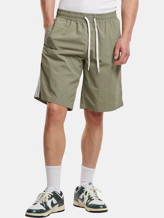 Board Shorts With Patched Stripe