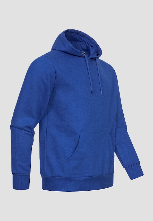 Rusty Neal Herren Basic Hooded Sweater sax-0