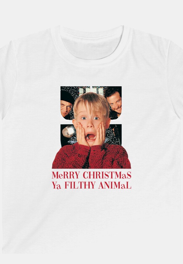 Disney Home Alone Merry Christmas Ya Filthy with Kids Basic Tee-0