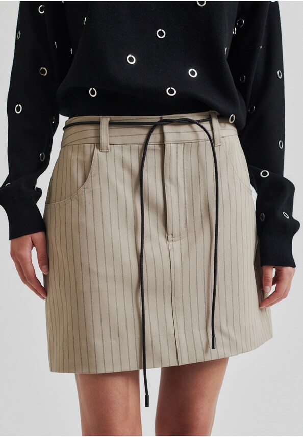 Rayures Mini Skirt-3