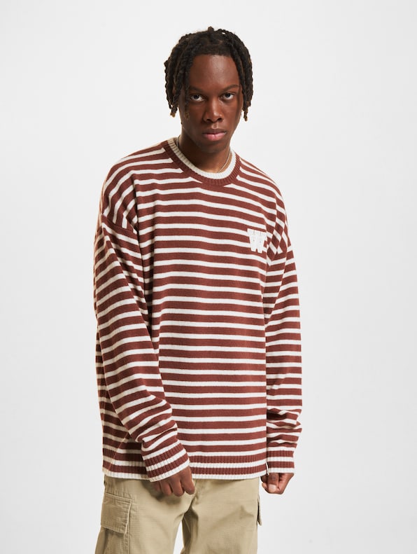 Tya Striped Oversized Jumper-1