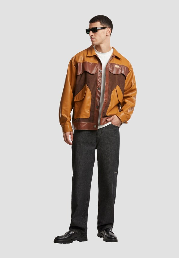 Another Cotton Lab Another Oversize Vegan Lederjacken-3