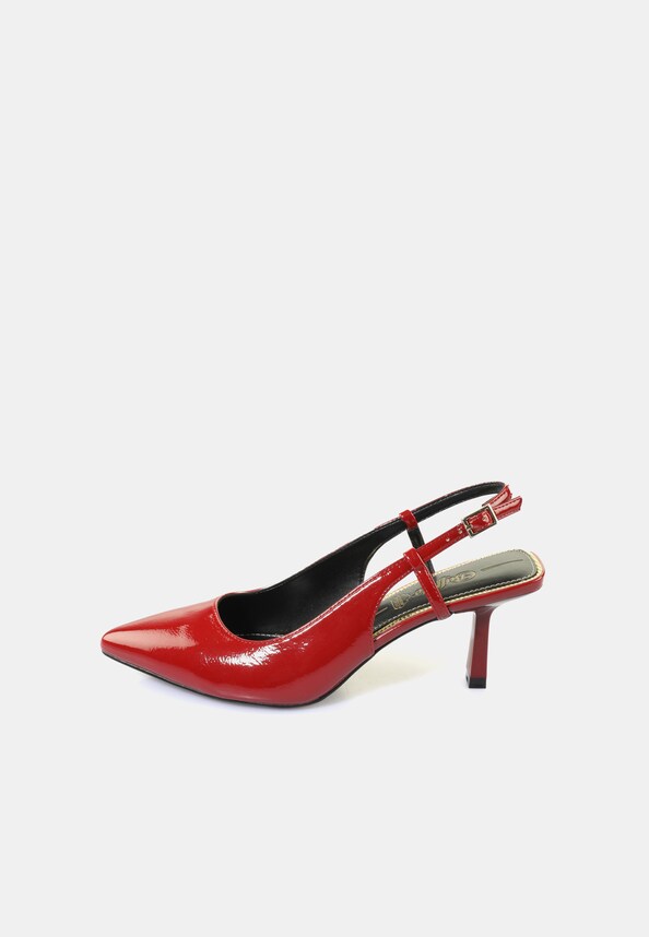 Sling Back- Vegan Patent-3