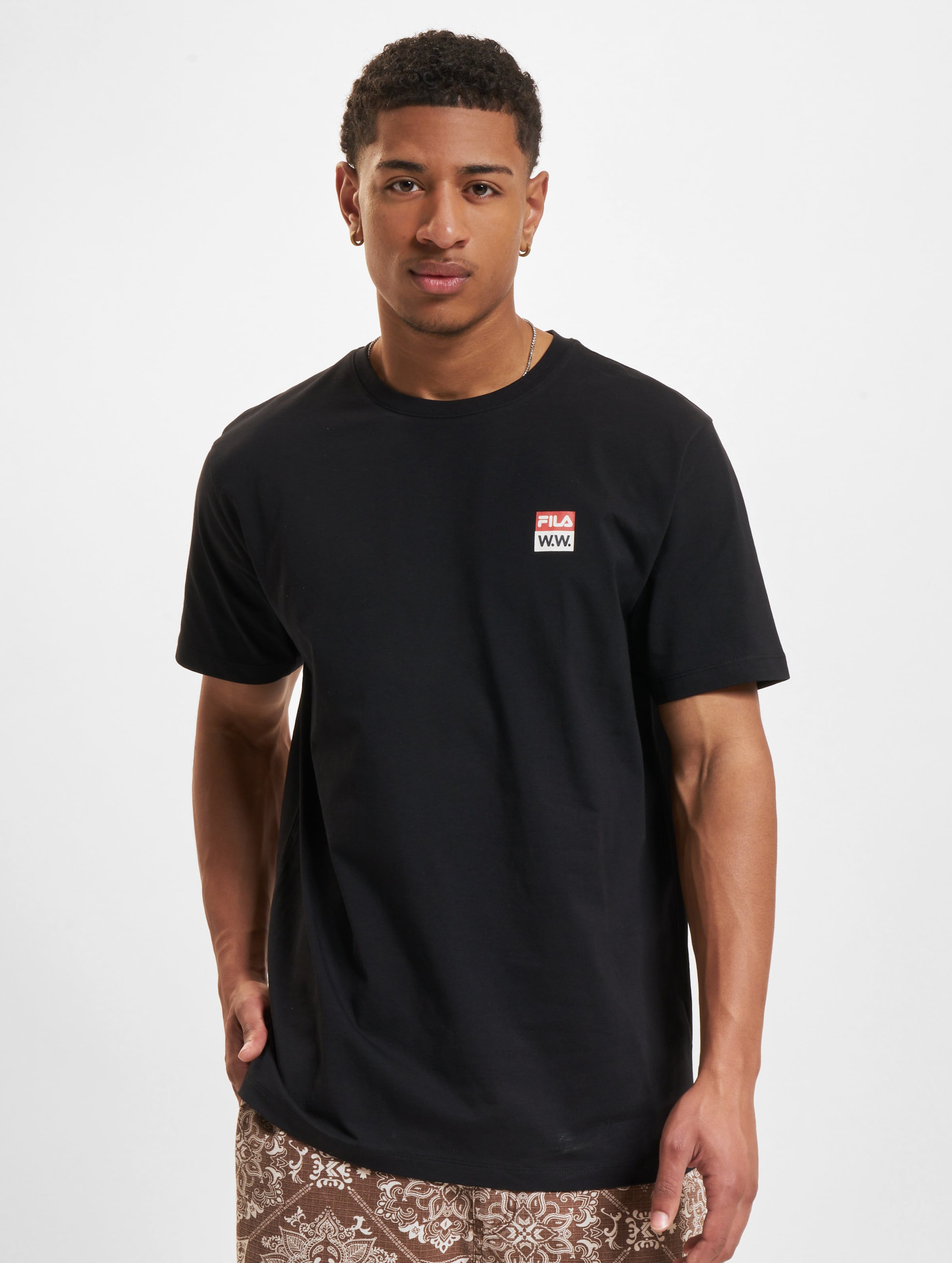 FILA Fila X Wood BORIS T-Shirt Männer,Unisex op kleur zwart, Maat L