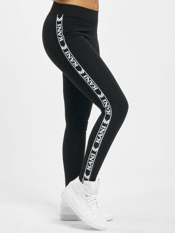 KKWQ32061BLK Signature Tape Leggings black-2