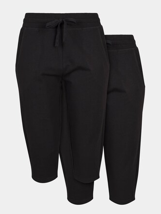 Ladies Terry 3/4 Jogging Pants 2-Pack