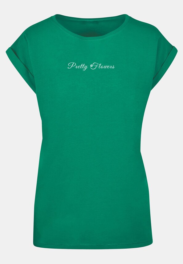 Ladies Pretty Flowers - Extended Shoulder-2