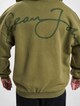 JM233-003-1 SJ Script Logo Backprint Peached Zip Hoodie-6