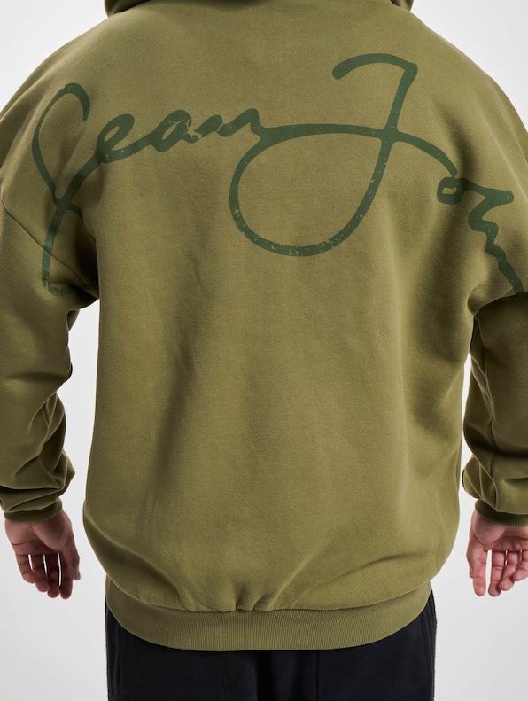 JM233-003-1 SJ Script Logo Backprint Peached Zip Hoodie-6