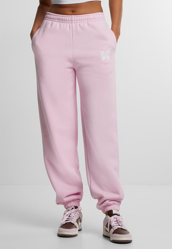 Karma Butterfly Ladies Fluffy Sweatpants-0