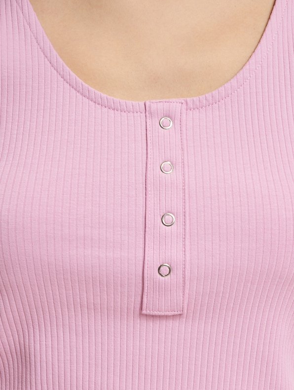 Simple Jersey Sleeveless Button-3