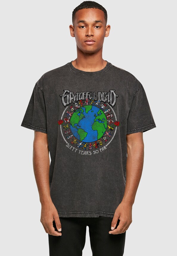 Grateful Dead Sixty Years so far Acid Wash Oversize Tee-0
