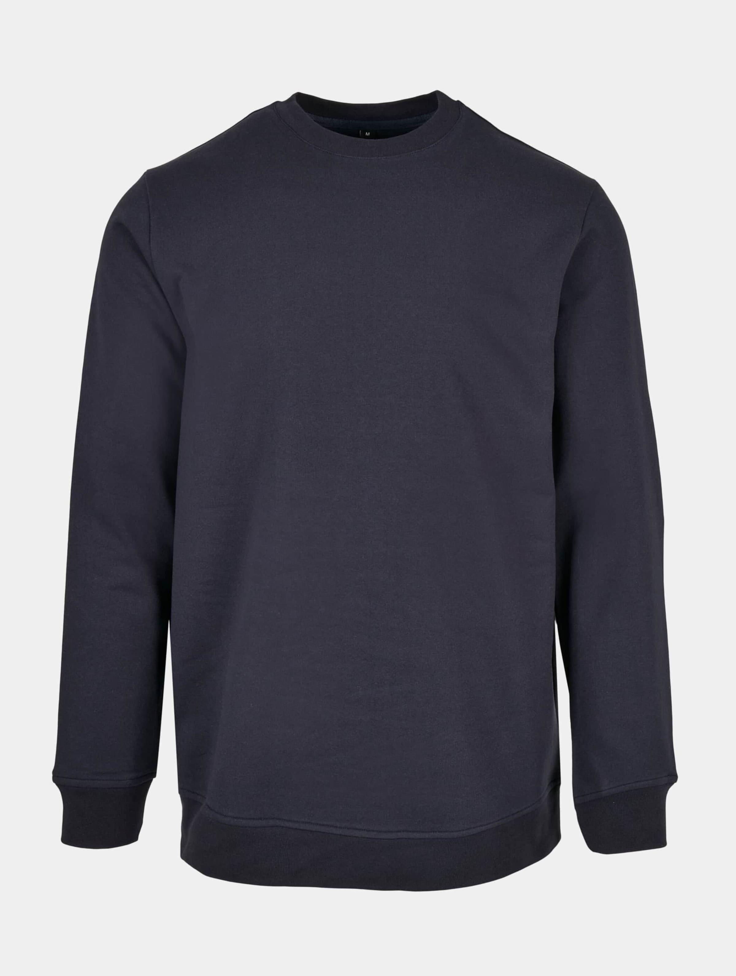 Basic Crewneck Sweater met ronde hals Navy - M
