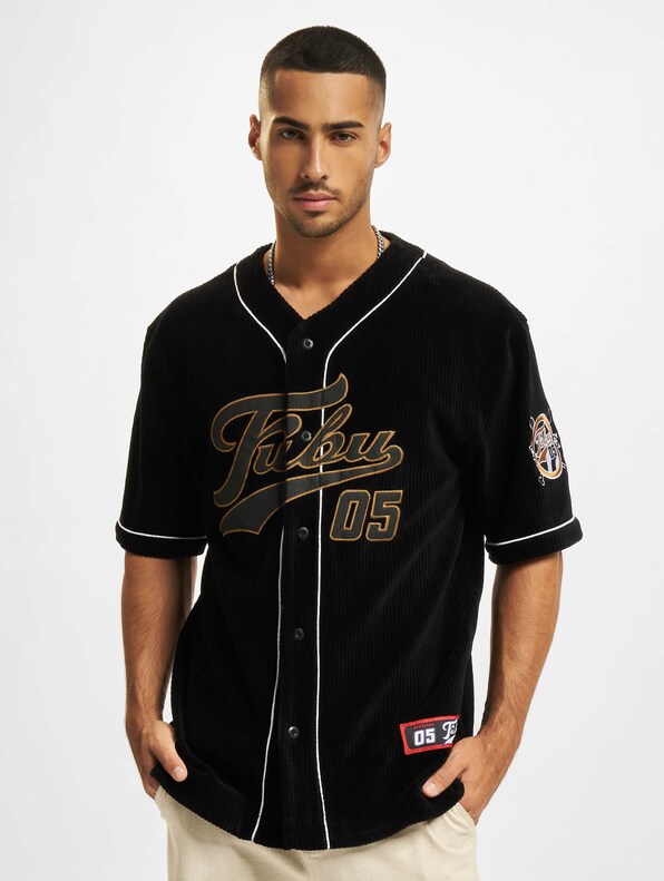 FM214-005-1 FUBU Varsity Corduroy Baseball Jersey-2