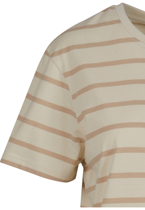 Ladies Striped Boxy Tee-4