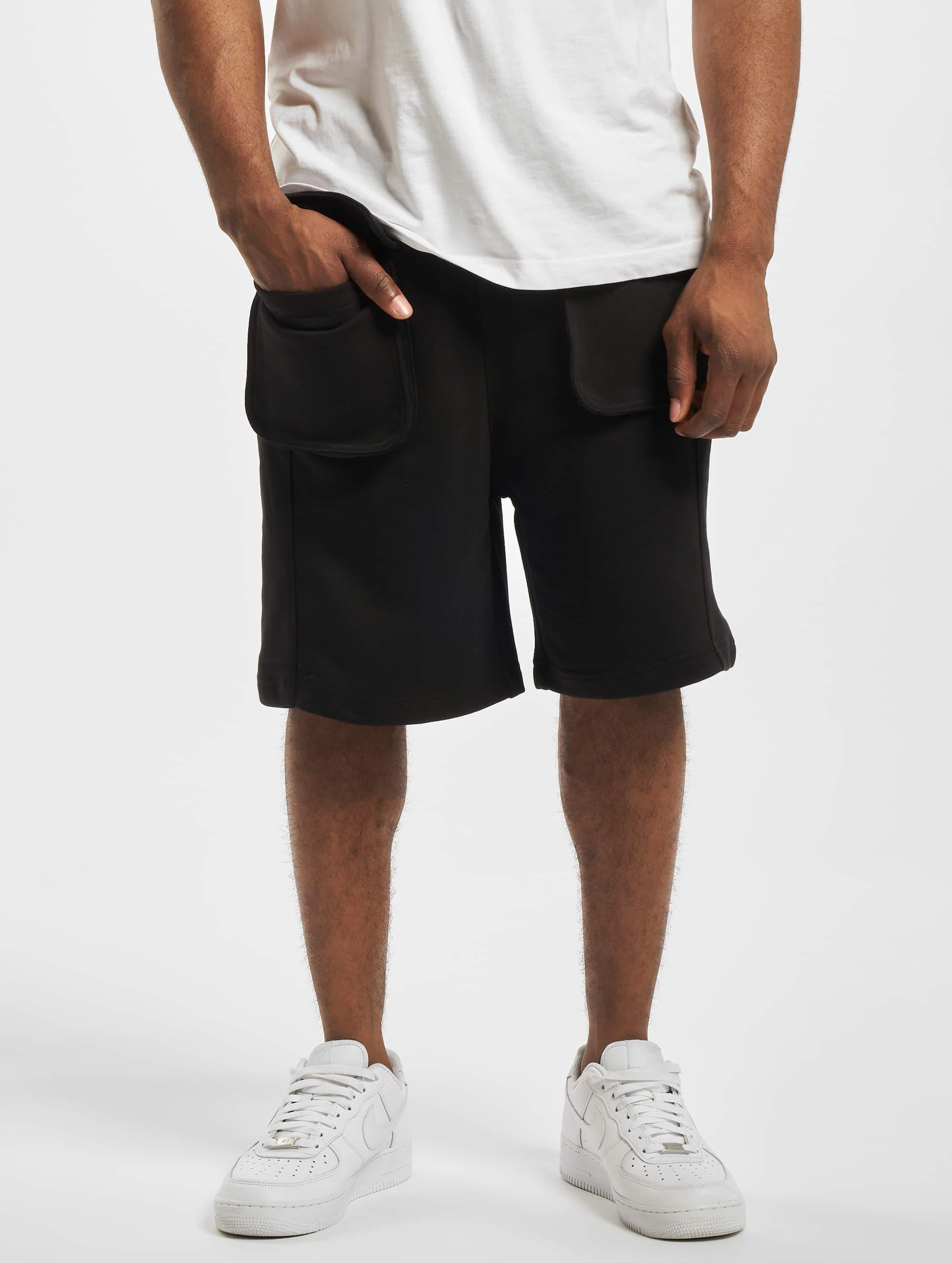 Urban Classics Big Pocket Terry Sweat Shorts Mannen op kleur zwart, Maat XL
