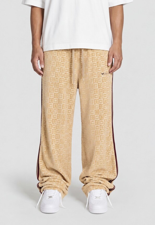 Velours Checkerboard Trackpants-0