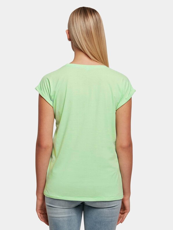 Build Your Brand Ladies Extended Shoulder T-Shirts-1