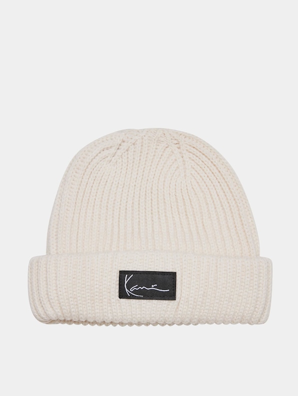 KA223-008-8 Signature Fisherman Beanie off white-0