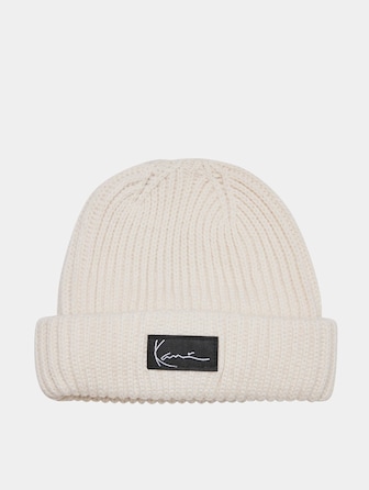 KA223-008-8 Signature Fisherman Beanie off white