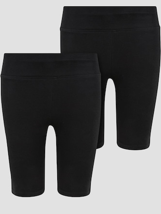 Urban Classics Girls High Waist Cycle 2 Pack Leggings Shorts