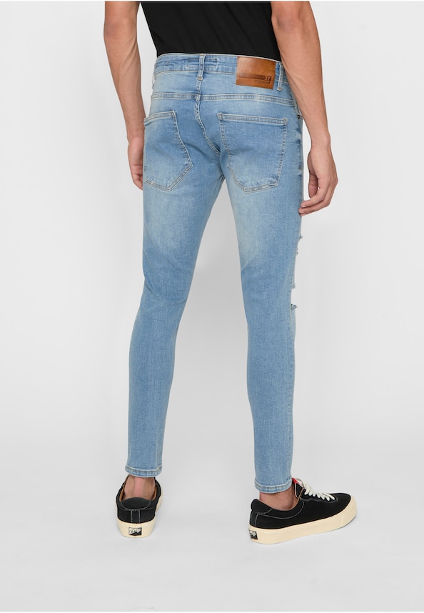 2Y Destroyed Cropped Skinny Fit Denim-1