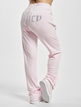 Juicy Couture Tina Velour Track Diamant Branding Sweat Pant