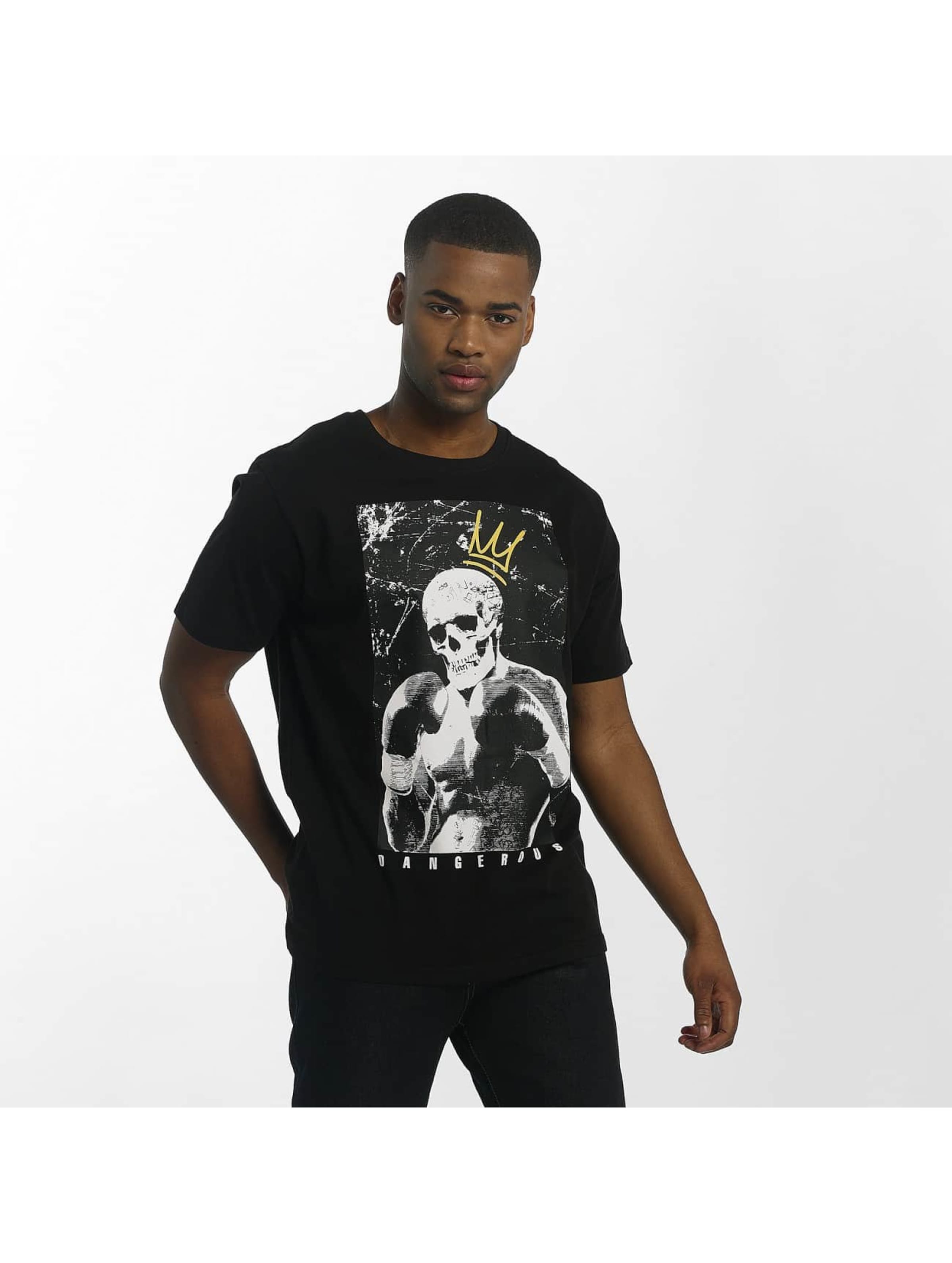 Dangerous DNGRS Boxskull T-Shirts Mannen op kleur zwart, Maat M