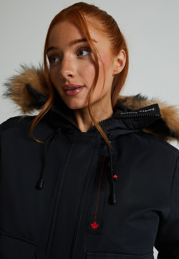 W GABELLIA HOODED BOMBER JACKET-4