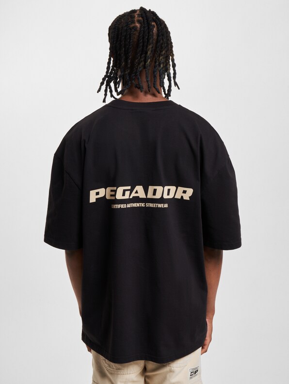 PEGADOR Colne Logo Oversized T-Shirts-1