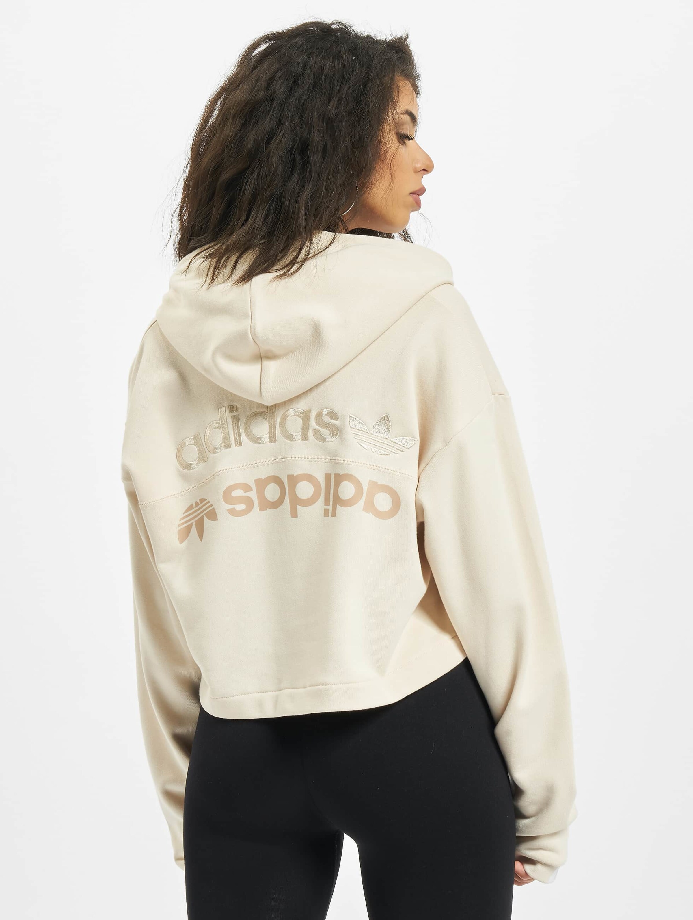 Adidas cropped 2024 hoodie linen