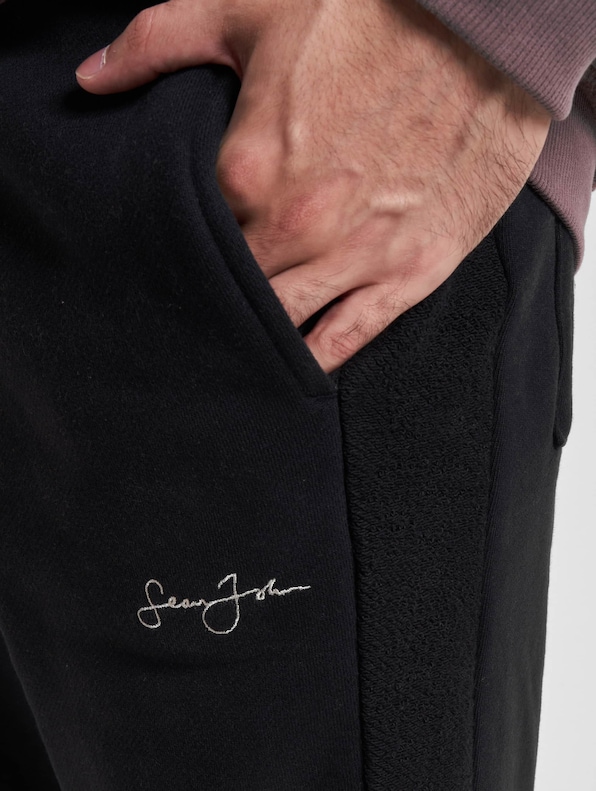 JM233-005-2 SJ Script Logo Back Slit Sweatpants-4