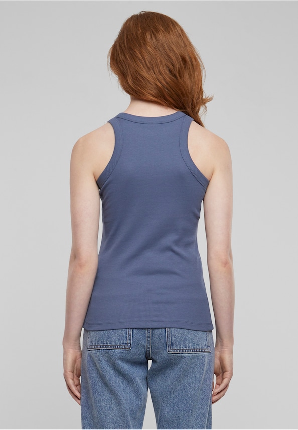 Ladies Racer Back Rib Top-1