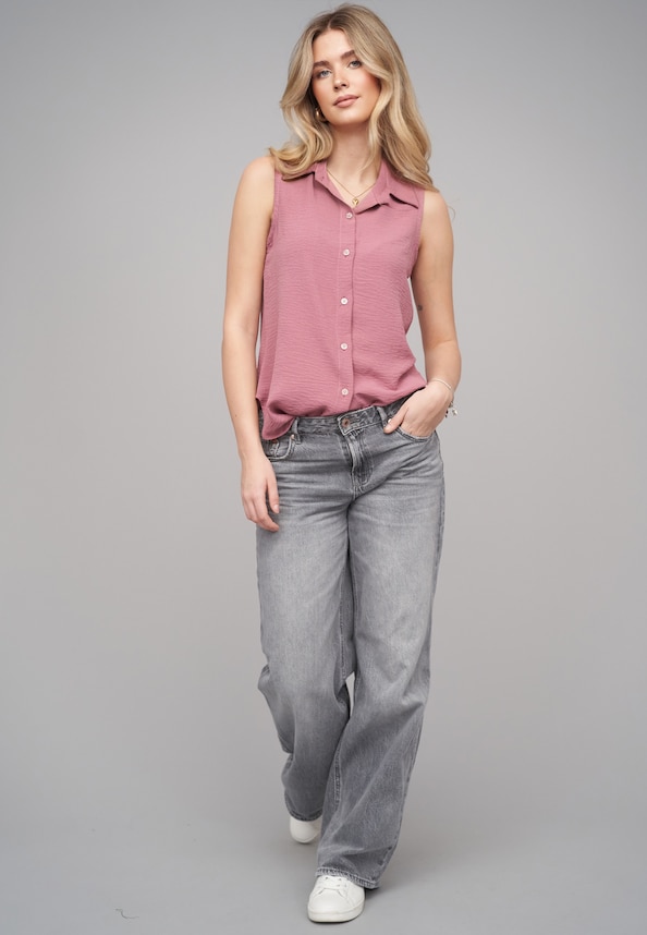 Top with button placket-4