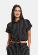 Ladies Structured Striped Tied -0
