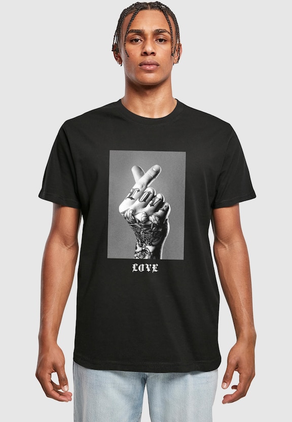Tattoed Love Sign Tee-0