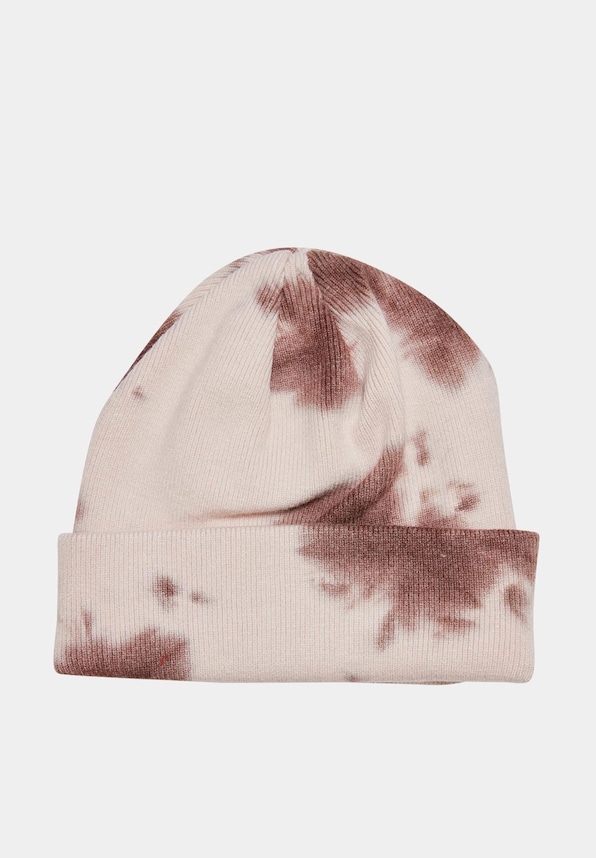 KA223-057-2 Signature Tie Dye Beanie brown-1