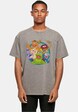 Muppets - Group Circle Acid Washed Oversized -0