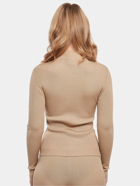 Ladies Rib Knit Turtelneck-1